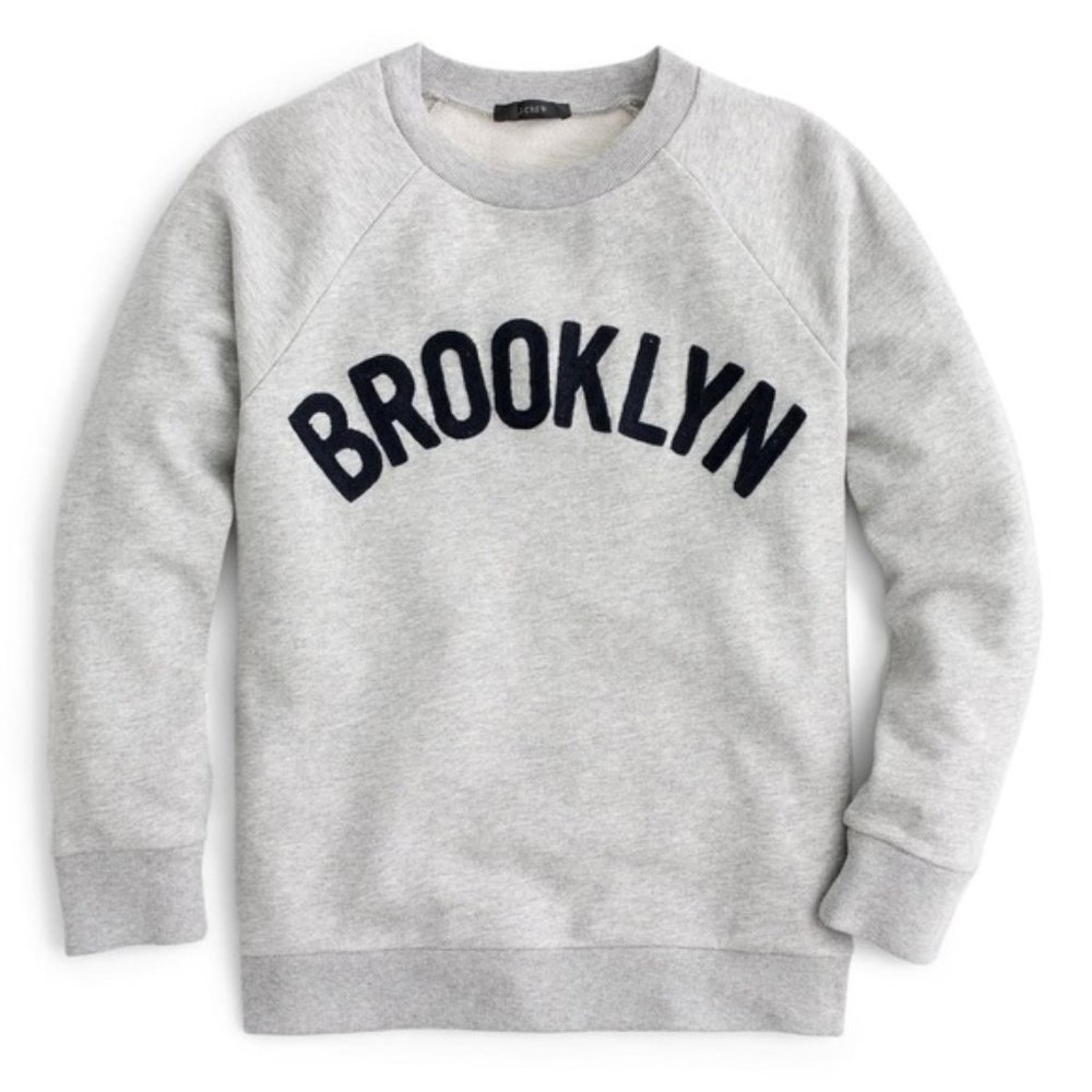 NWT JCREW Brooklyn Pullover Sweatshirt (XS)